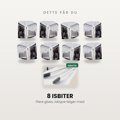 8 isbiter med gratis klype